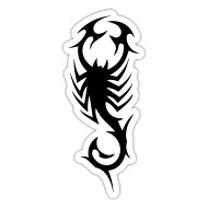 Tattoo tribal scorpion. Tribal tattoos. Art tribal tattoo. Vector sketch of  a tattoo. Stock Vector | Adobe Stock